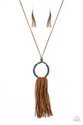 Namaste Mama - Blue Paparazzi Necklace (PZ-3907)
