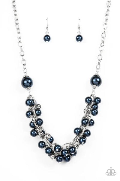 Party Crasher - Blue Paparazzi Necklace (PZ-1066)