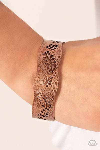 Savanna Oasis - Copper Paparazzi Bracelet (PZ-2154)