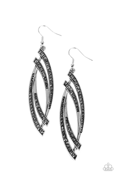 Twinkle for Two - Silver Paparazzi Earrings