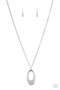 Dip Into Dazzle - White  Paparazzi Necklace (PZ-5517)