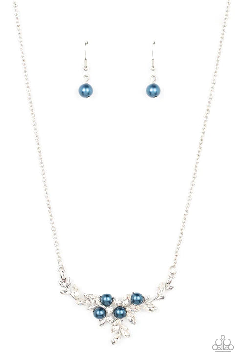 Because Im The Bride - Blue Paparazzi Necklace (PZ-5198)
