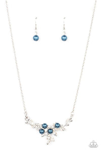 Because Im The Bride - Blue Paparazzi Necklace (PZ-2271)