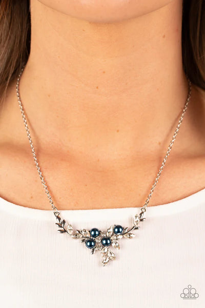 Because Im The Bride - Blue Paparazzi Necklace (PZ-2271)