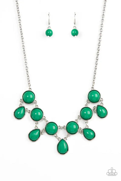 Very Valley Girl - Green Paparazzi Necklace