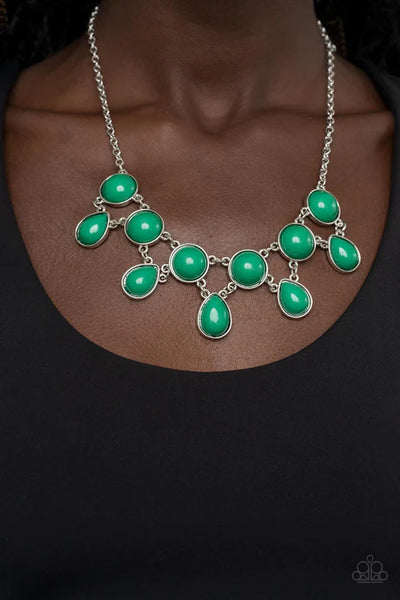 Very Valley Girl - Green Paparazzi Necklace