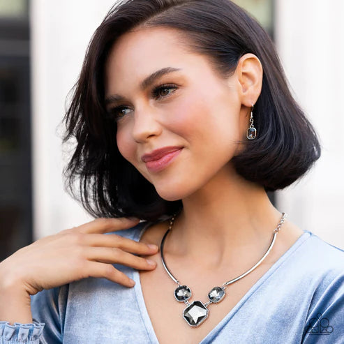 Divine IRIDESCENCE - Silver Paparazzi Necklace (PZ-5727)