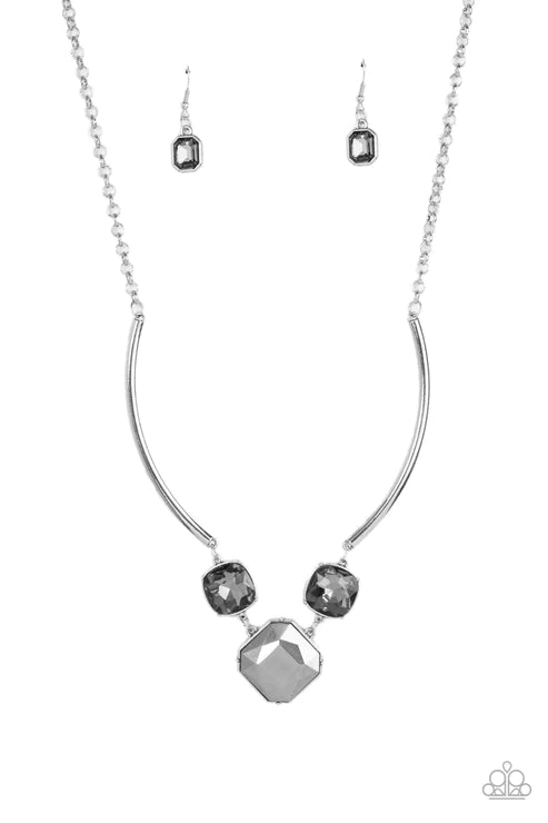 Divine IRIDESCENCE - Silver Paparazzi Necklace (PZ-4901)