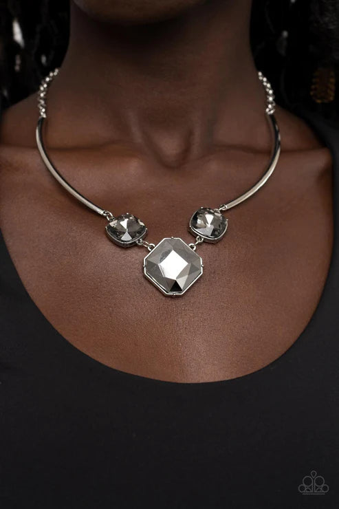 Divine IRIDESCENCE - Silver Paparazzi Necklace (PZ-5727)