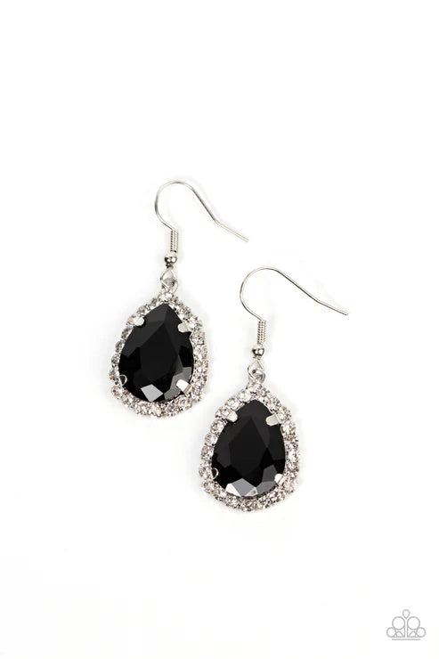Bippity Boppity BOOM! - Black Paparazzi Earrings