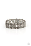 Rapturous Romance - Silver Paparazzi Bracelet (PZ-5196)