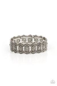 Rapturous Romance - Silver Paparazzi Bracelet  (PZ-358)