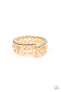 Gimme Gimme - Gold Paparazzi Bracelet (PZ-5471)