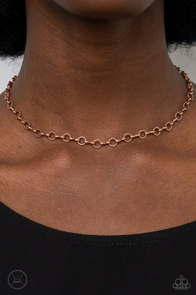 Keepin it Chic - Copper Necklace - Paparazzi Accessories (PZ-859)