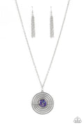 Targeted Tranquility - Purple Paparazzi Necklace (PZ-4505)