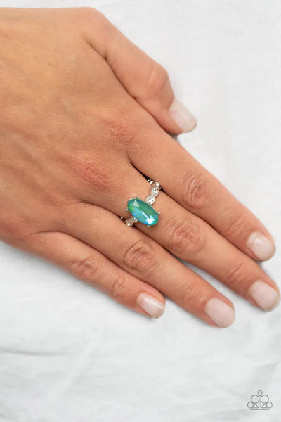 Stellar Sensation - Green Paparazzi Ring (T86)