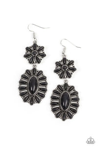 Richly Rustler - Black Paparazzi Earrings (PZ-2648)