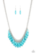 Beach House Hustle - Blue Paparazzi Necklace (PZ-3941)