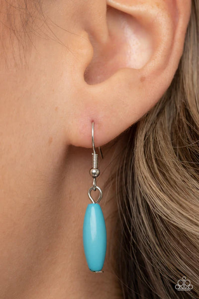 Beach House Hustle - Blue Paparazzi Necklace (PZ-3941)