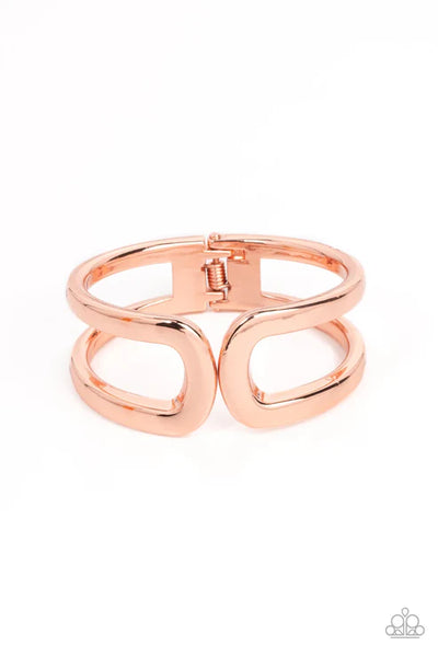 Industrial Empress - Copper Paparazzi Bracelet (PZ-5571)