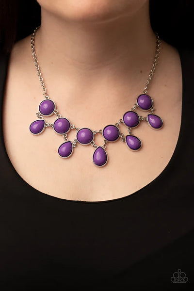 Very Valley Girl - Purple Paparazzi Necklace (PZ-3842)