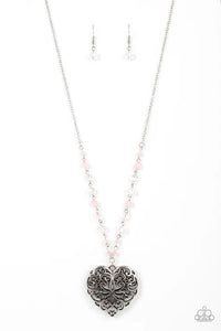 Doting Devotion - Pink Paparazzi Necklace (PZ-2219)