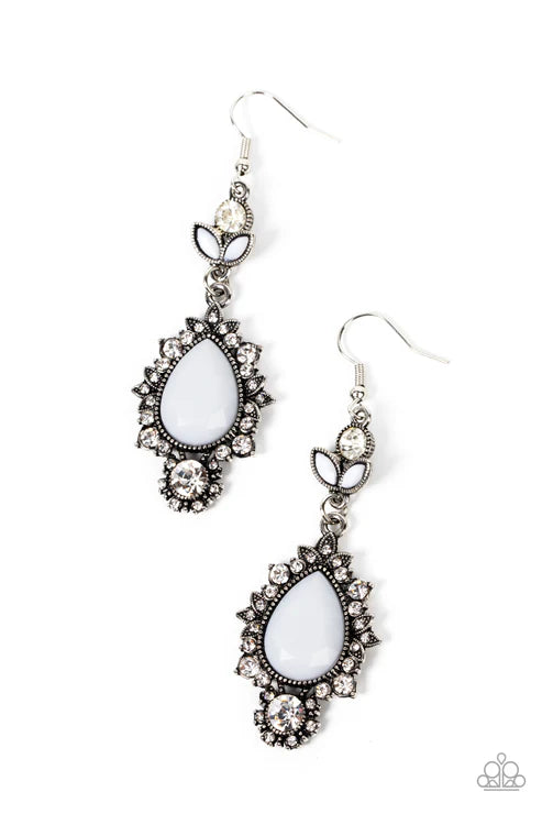 SELFIE-Esteem - White Paparazzi Earrings