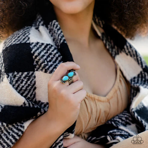 Adobe Garden - Brass Paparazzi Ring (T1)