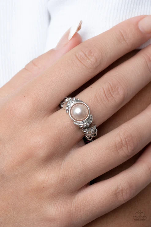 Selfie Status - Brown Paparazzi Ring (T12)
