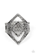 Diamond Duet - Silver Paparazzi Ring
