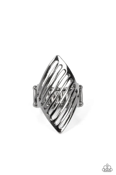 I Just Need to Vent - Black Paparazzi Ring (T62)
