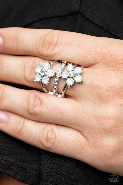 Precious Petals - White Paparazzi Ring (T109)