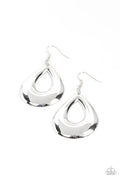 Laid-Back Leisure - Silver Paparazzi Earrings