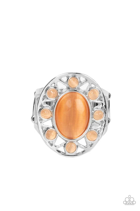 Sunny Solstice - Orange Paparazzi Ring (T113)