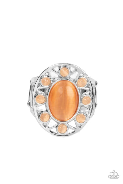 Sunny Solstice - Orange Paparazzi Ring (T69)