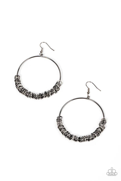 Retro Ringleader - Multi Paparazzi Earrings (PZ-3819)
