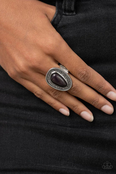 Downtown Desertscape - Black Paparazzi Ring (T83)