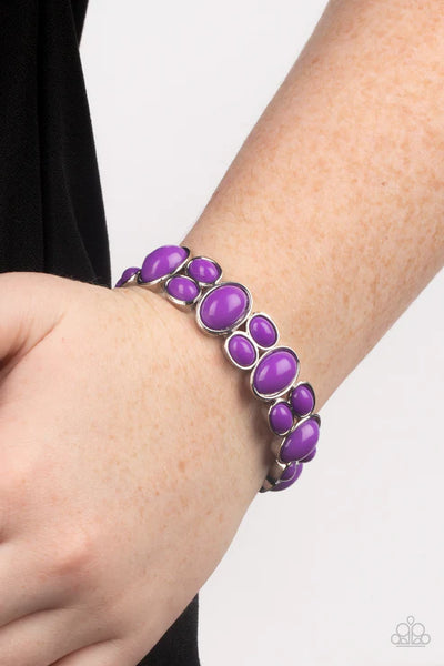 Tic Tac Dance - Purple Bracelet - Paparazzi Accessories (PZ-1600)