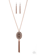 Whimsically Wistful - Copper Paparazzi Necklace (PZ-5241)