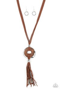 ARTISANS and Crafts - Brown Paparazzi Necklace (PZ-571)