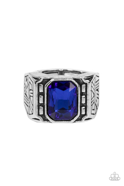Metro Magnate - Blue Paparazzi Ring