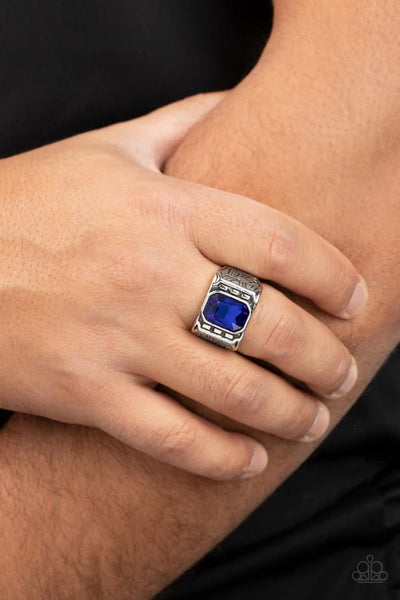 Metro Magnate - Blue Paparazzi Ring