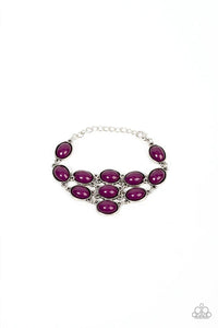 Color Wheel Garden - Purple Paparazzi Bracelet (PZ-4428)