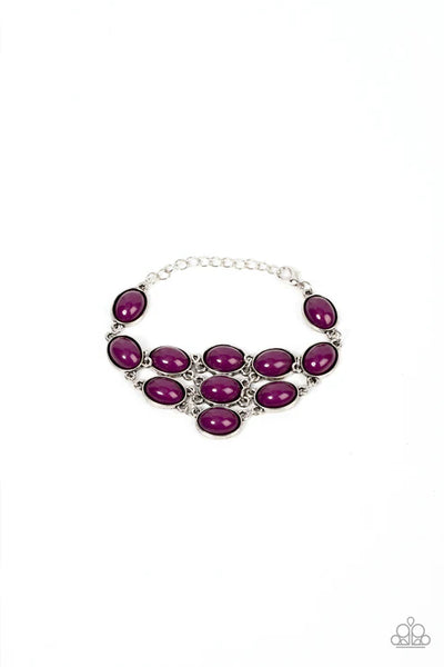 Color Wheel Garden - Purple Paparazzi Bracelet (PZ-4428)