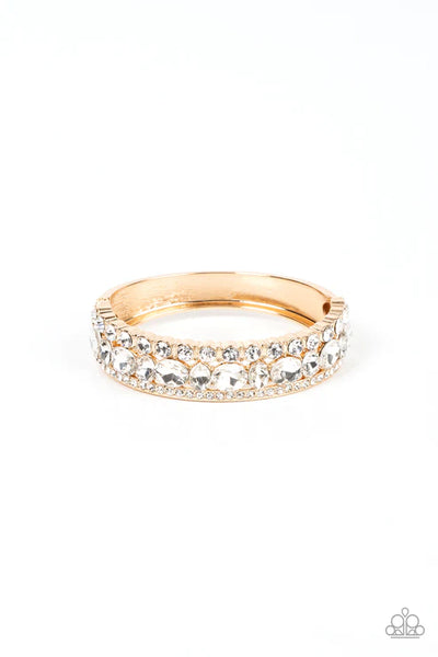 Mega Megawatt - Gold Paparazzi Bracelet