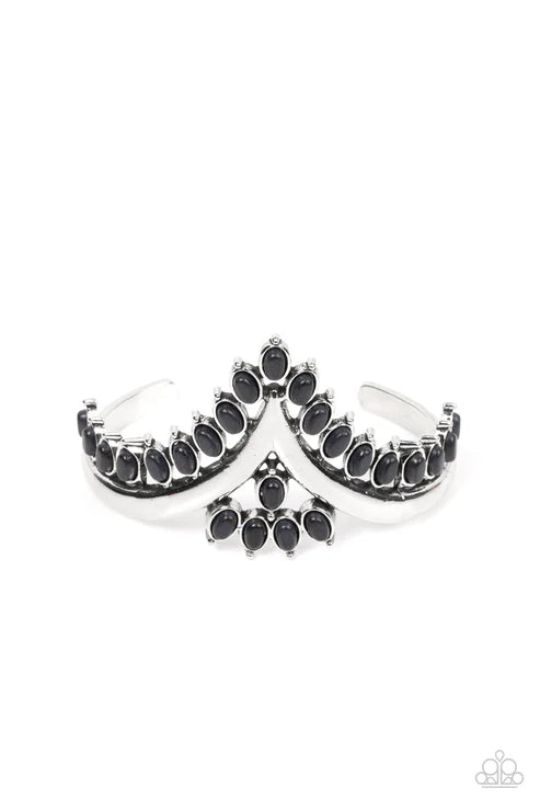 Teton Tiara - Black Paparazzi Bracelet (PZ-5622)