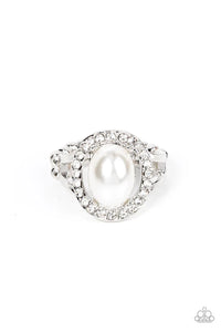 Seize the Shimmer - White Paparazzi Ring (T14)