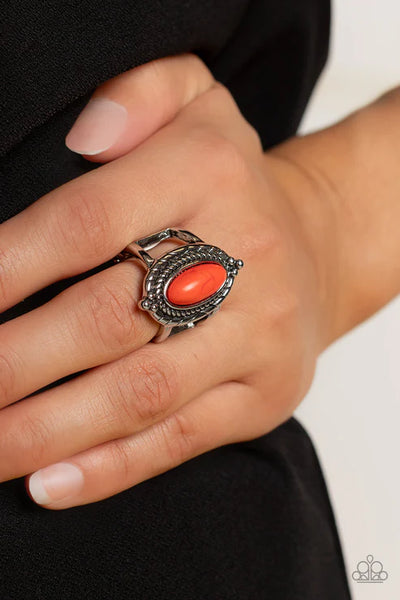 Mojave Metro - Orange Paparazzi Ring (T64)