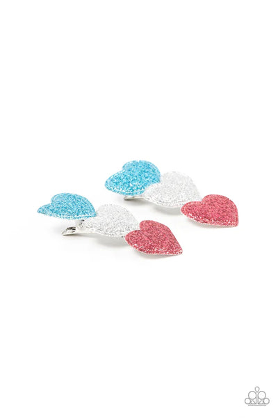 Love at First SPARKLE - Multi Hair Clip - Paparazzi Accessories (PZ-626)