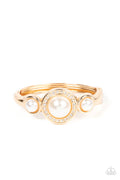 Debutante Daydream - Gold Paparazzi Bracelet (PZ-5596)
